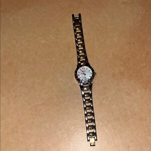 Relic Two Tone Pearl Gold and Silver Stainless Steel Water Resistant Watch